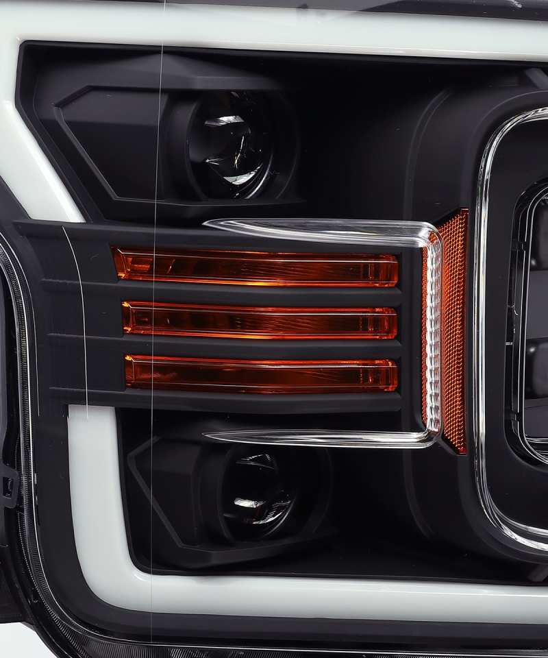AlphaRex 18-19 Ford F-150 PRO-Series Proj Headlights Plank Style Matte Blk w/Activ Light/Seq Signal 880186 880186 User 3