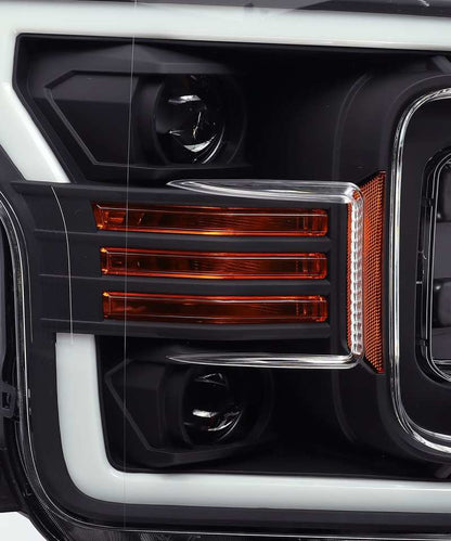 AlphaRex 18-19 Ford F-150 PRO-Series Proj Headlights Plank Style Matte Blk w/Activ Light/Seq Signal 880186 880186 User 3