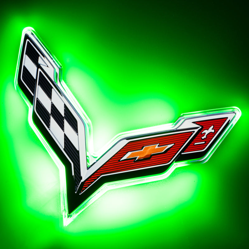 ORACLE Lighting Oracle Corvette C7 Rear Illuminated Emblem - Green 3633-004 3633-004 Photo - Primary