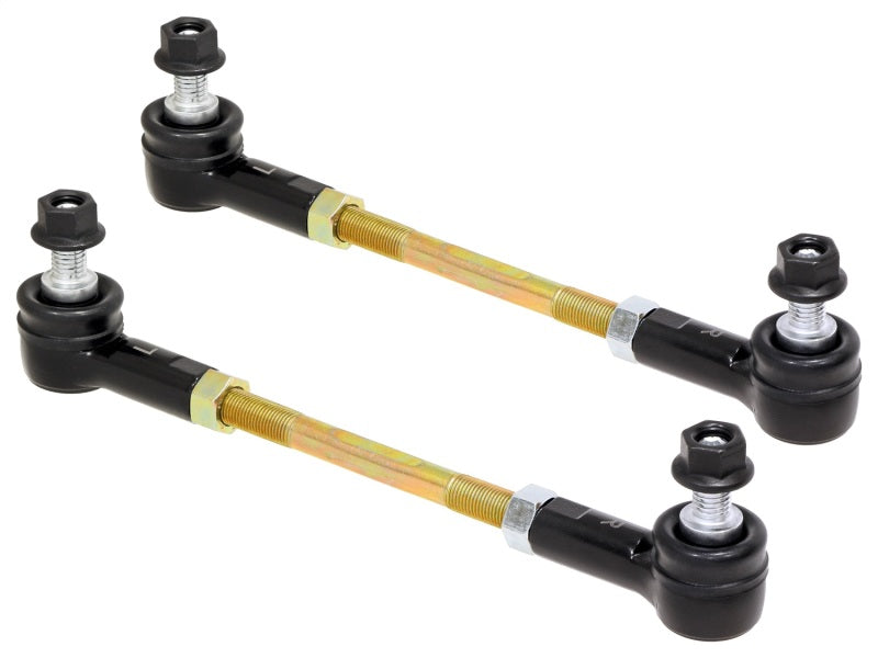 RockJock Adjustable Sway Bar End Link Kit 6 1/2in Long Rods w/ Sealed Rod Ends and Jam Nuts pair RJ-203003-101