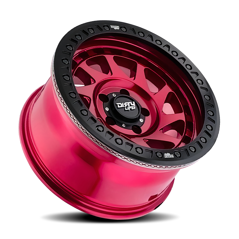Dirty Life 9313 Enigma Race 17x9 / 5x127 BP / -38mm Offset / 78.1mm Hub Crimson Candy Red Wheel 9313-7973R38 9313-7973R38 Photo - Primary