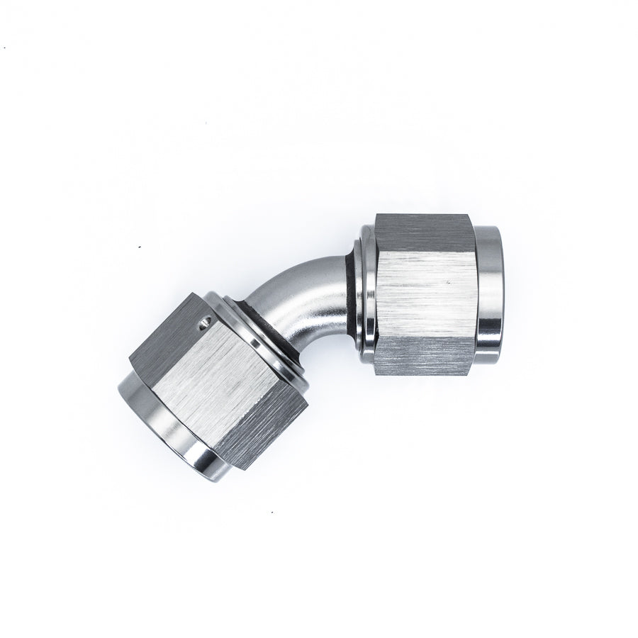 DeatschWerks 45-Deg. 8AN to 8AN Swivel Coupler