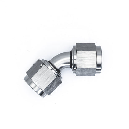 DeatschWerks 45-Deg. 8AN to 8AN Swivel Coupler