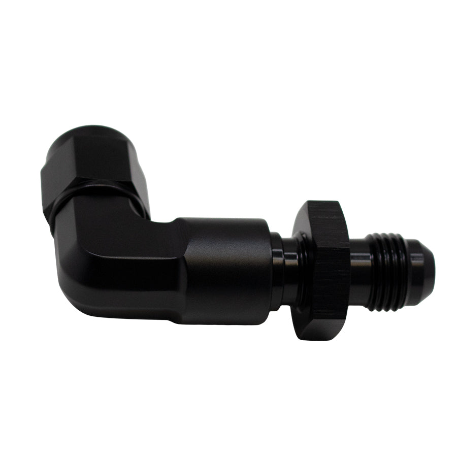 DeatschWerks 6AN Swivel to 6AN 90-Degree Bulkhead