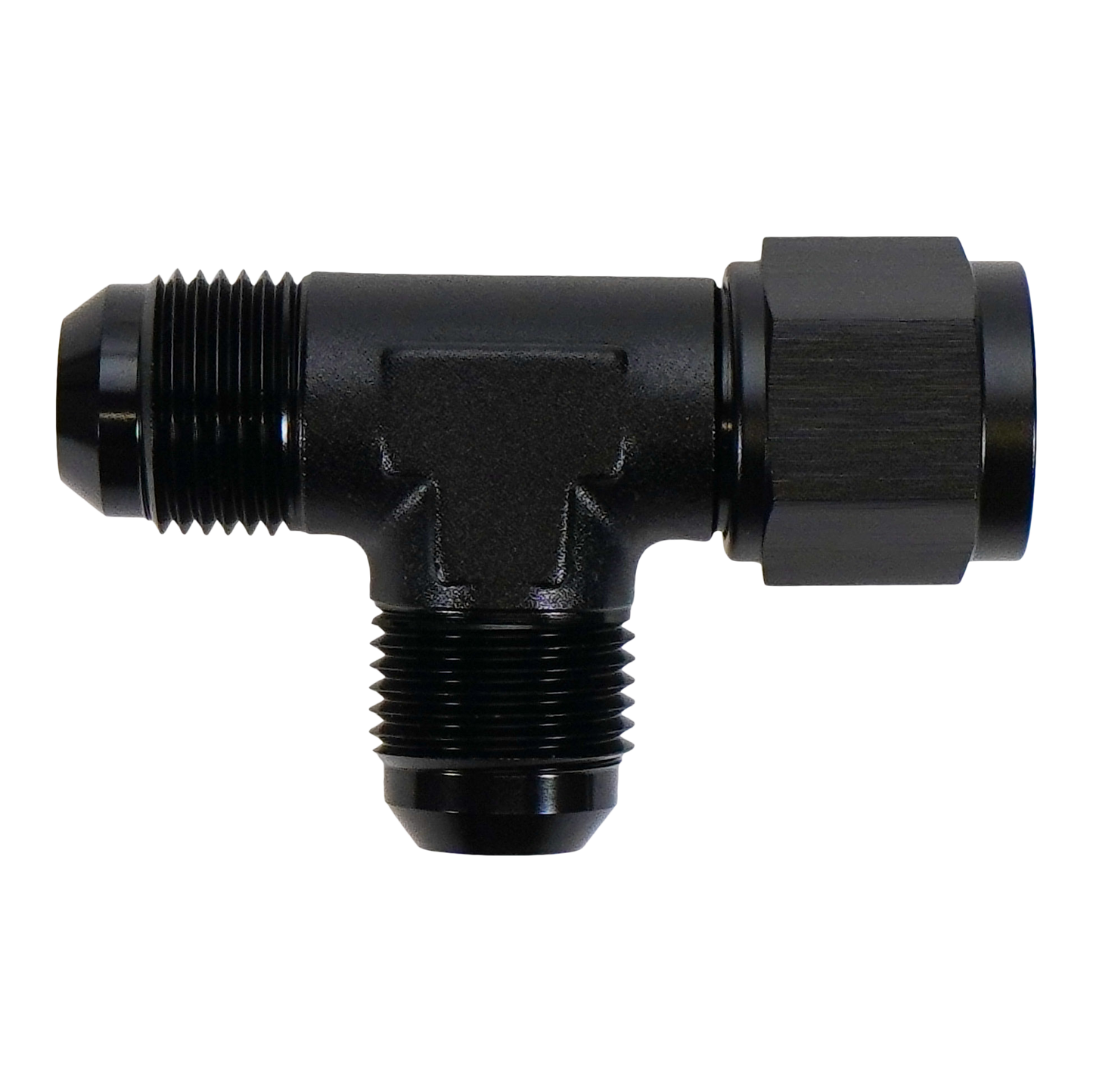 DeatschWerks 10AN Male Flare to Female Flare Swivel Tee on Straight
