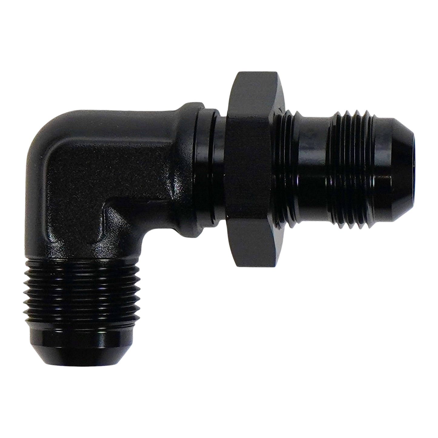 DeatschWerks 10AN Male Flare Bulkhead 90-Degree (with nut)