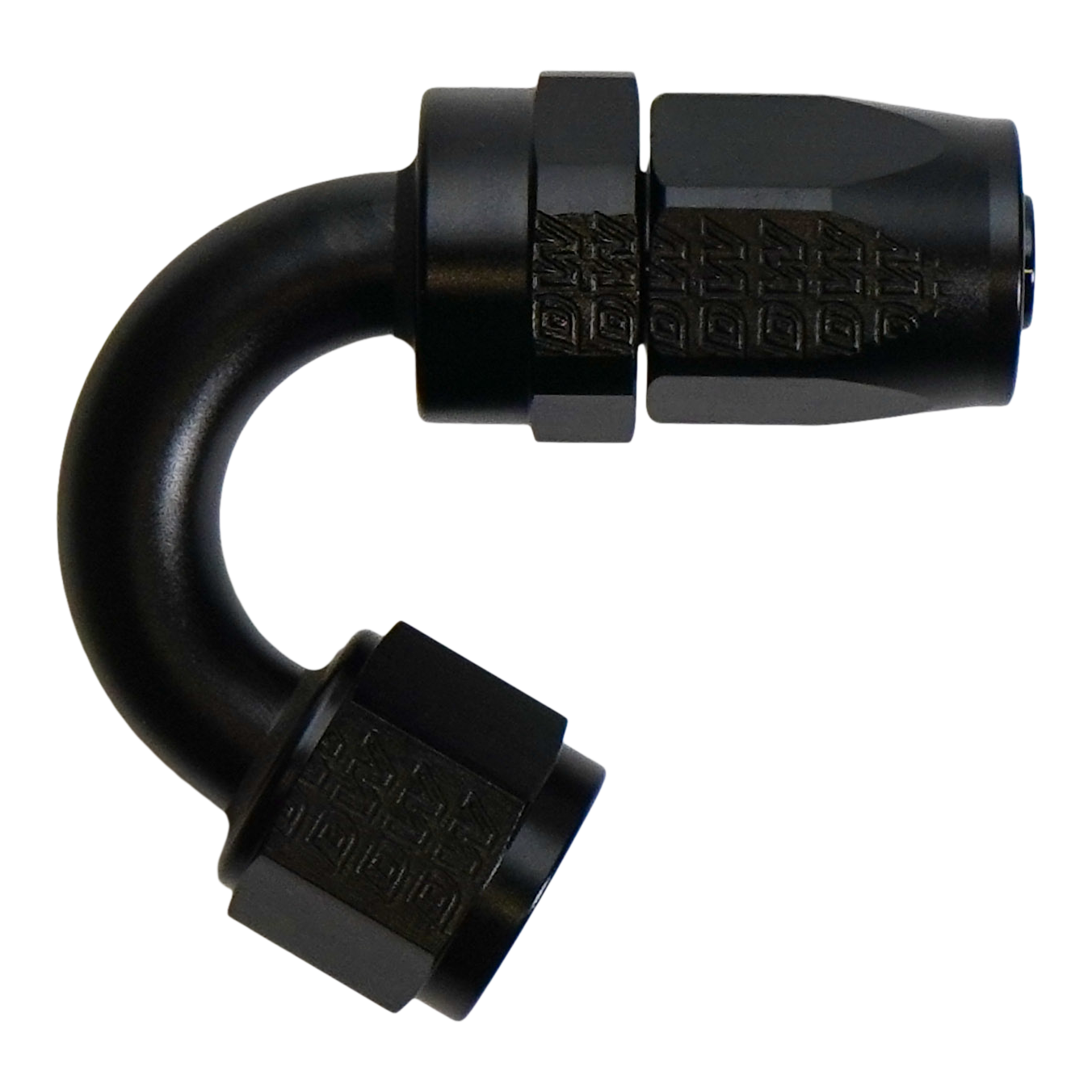 DeatschWerks 8 AN Female Flare Swivel 150-degree Hose End CPE