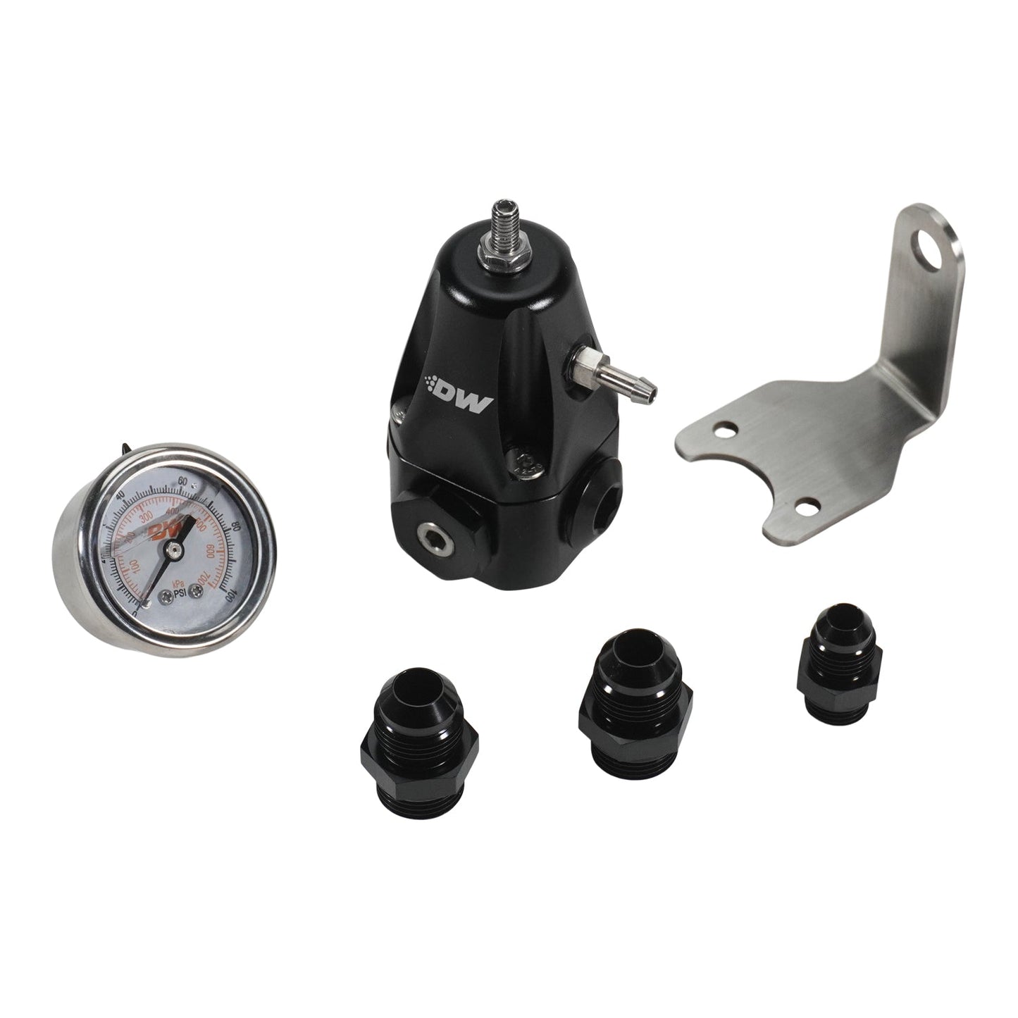 DeatschWerks DWR1000 AFPR + pressure gauge + 8AN & 6AN fittings
