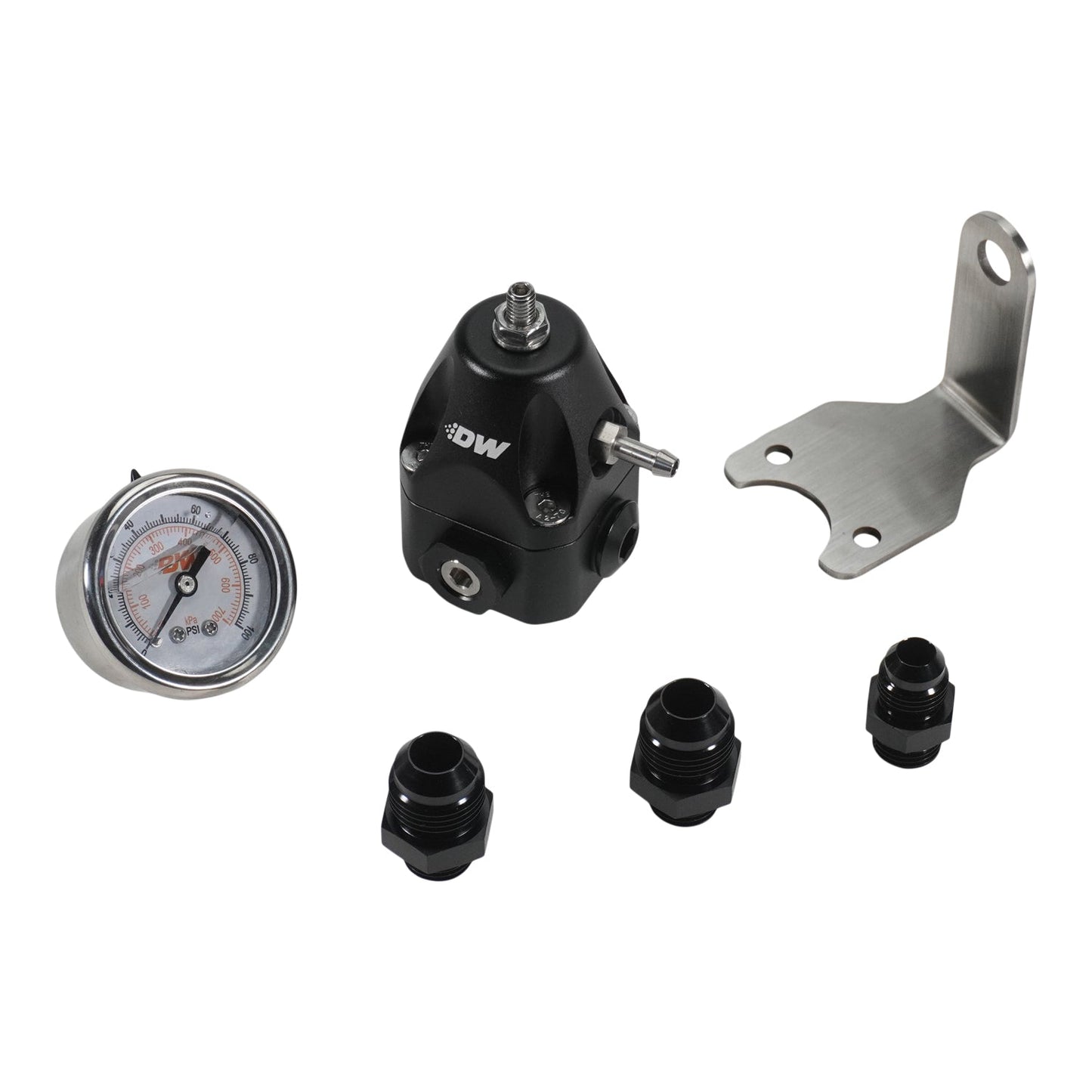 DeatschWerks DWR1000c AFPR + pressure gauge + 6AN & 8AN fittings