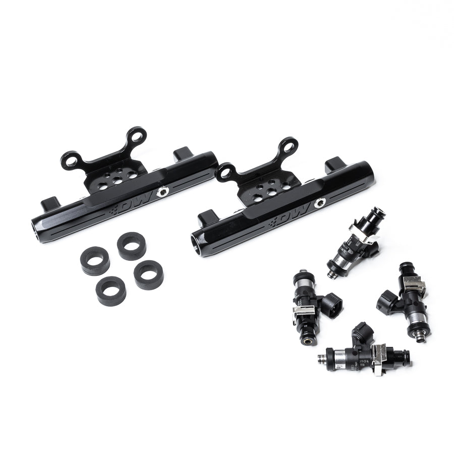 DeatschWerks Subaru conversion fuel rails and 2200cc injectors