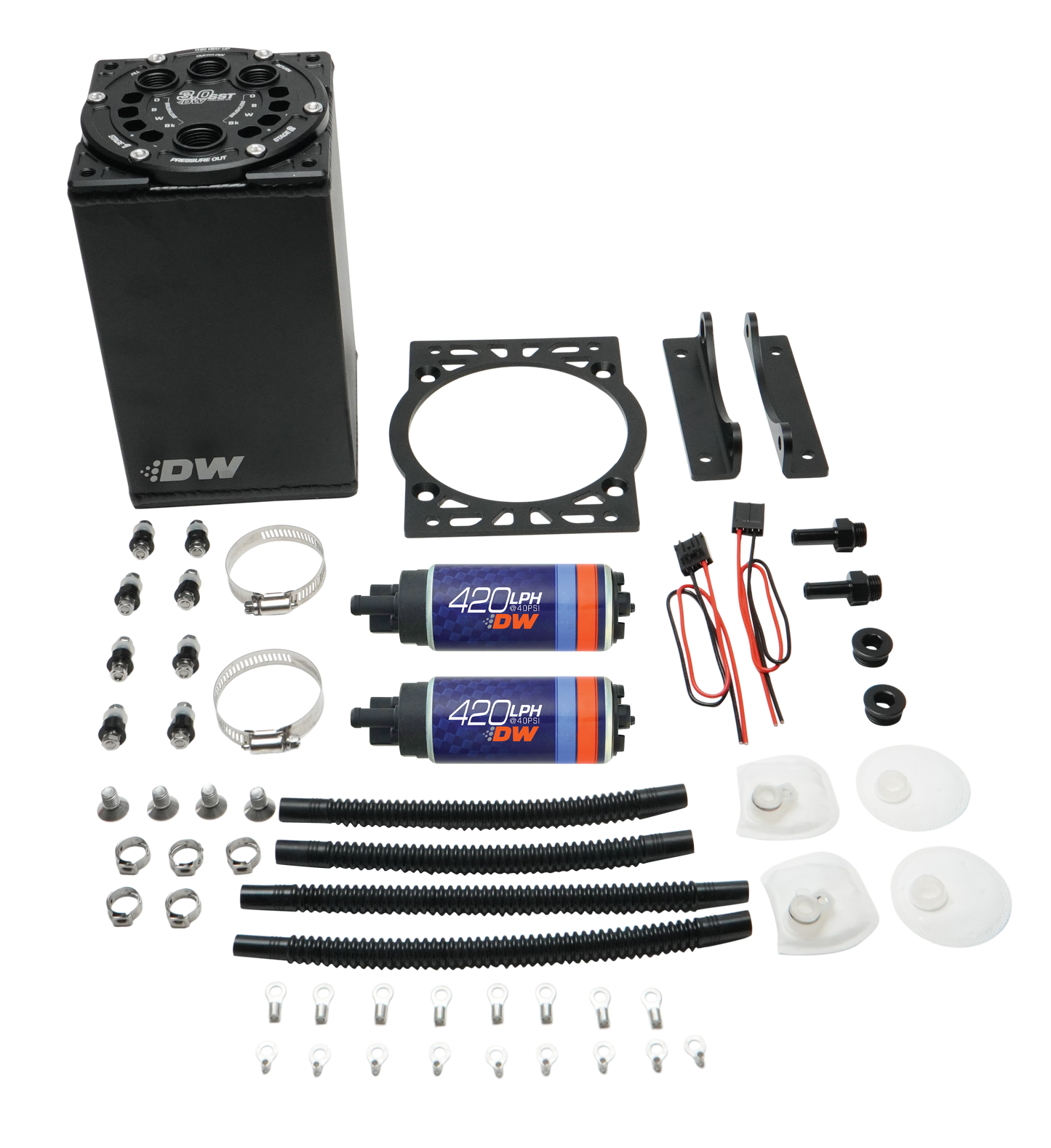 DeatschWerks 3.0L Surge Tank w/ Dual DW420 Pumps