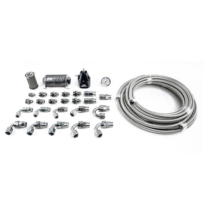 DeatschWerks X2 Series Pump Module 10AN PTFE Plumbing Kit for 2011-19 Ford Mustang