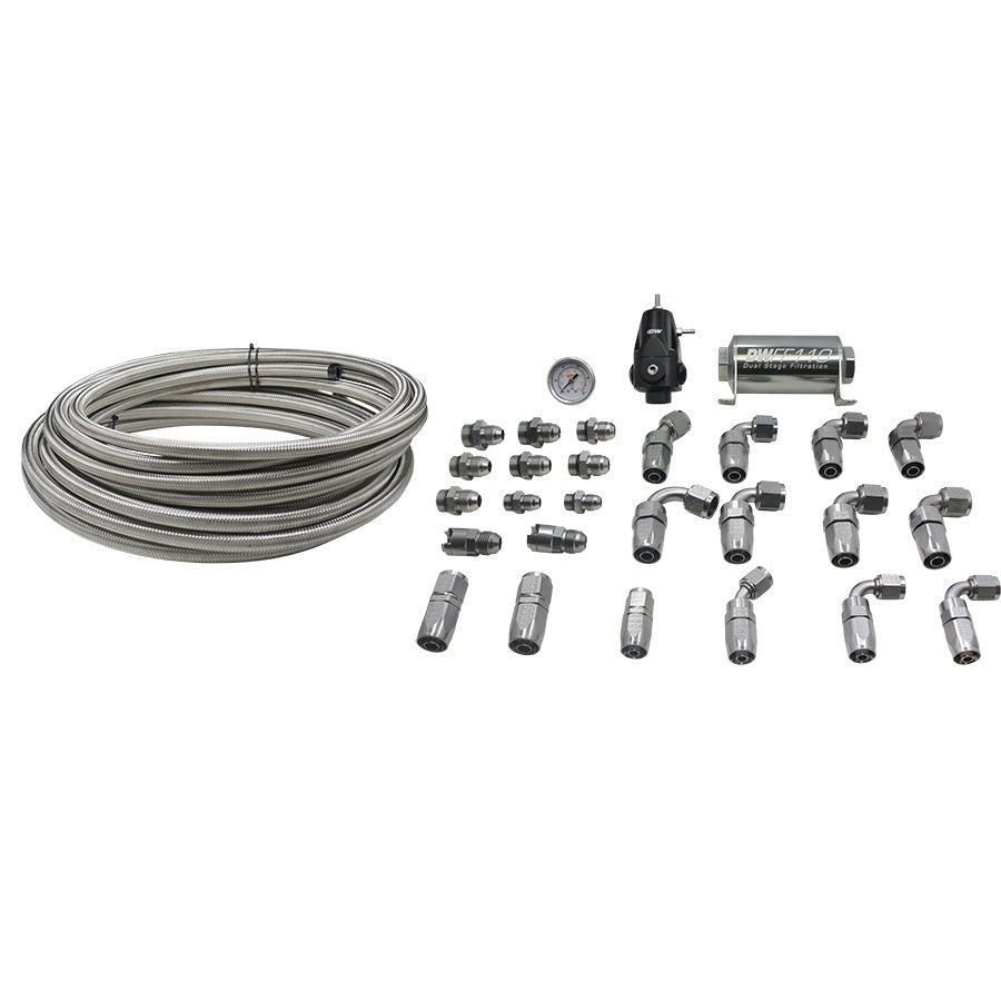 DeatschWerks Return Plumbing kit for 2006+ Hemi, PTFE, 8AN feed, 6AN return