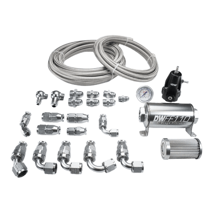 DeatschWerks X2 Pump Hanger PTFE Plumbing Kit for 92-00 Honda Civic/ and 94-01 Acura Integra