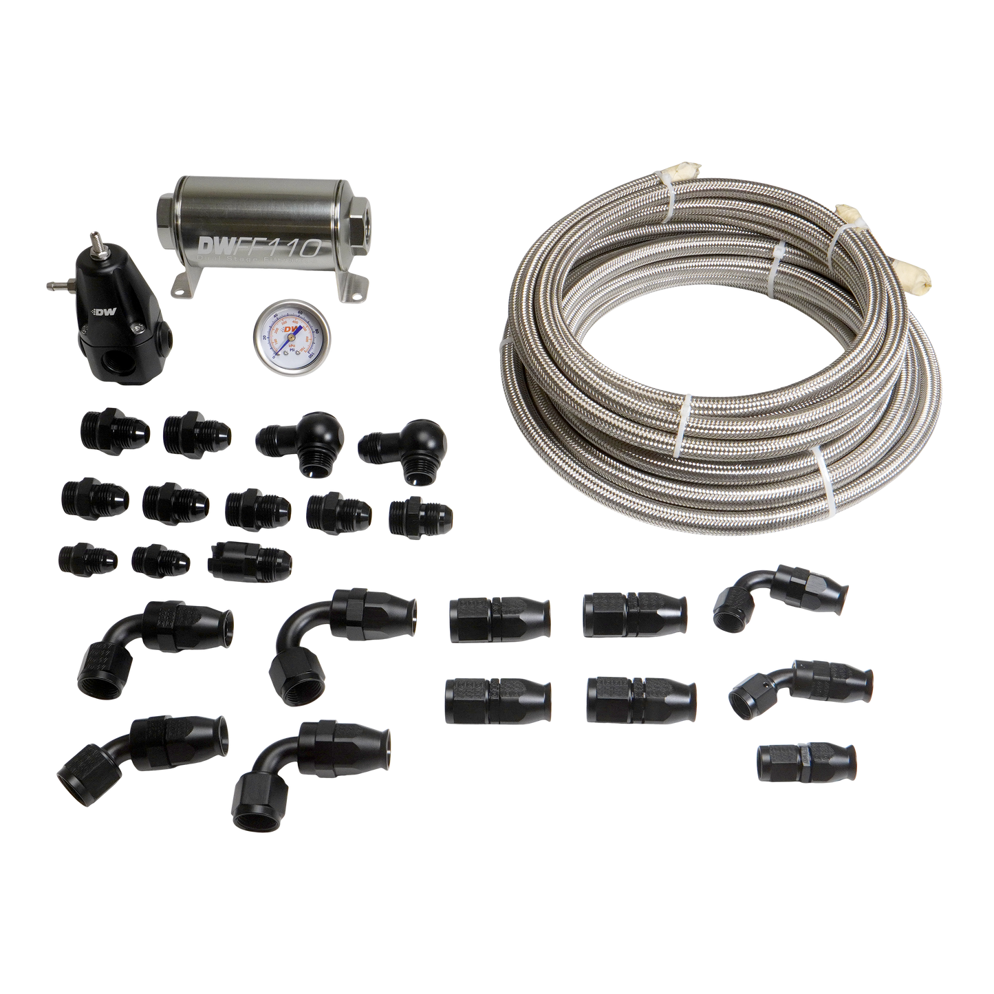 DeatschWerks 1992-2006 BMW 3-Series E36/E46 8AN PTFE Stainless Plumbing Kit