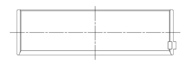 ACL Ford 377ci Cleveland Stroker (using Chevy Con Rods) Standard Trimetal Rod Bearing Set 8B927H-STD 8B927H-STD Technical Drawing