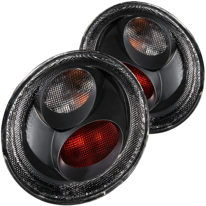 Anzo 1998-2005 Volkswagen Beetle Taillights Black 221119 Photo - Primary