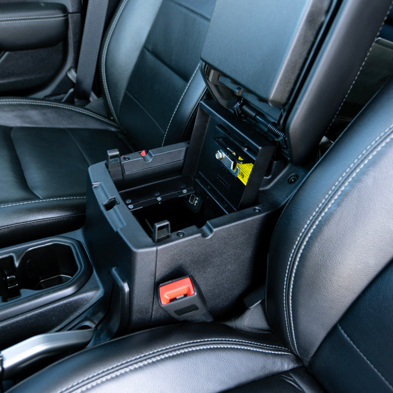 Tuffy Products Tuffy Console Safe W/ Keyed Lock For Jeep Wrangler & Gladiator 348-01 348-01 Photo - Close Up