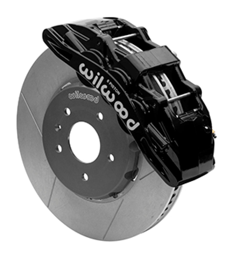 Wilwood 14-19 Chevrolet Corvette SX6R Front Brake Kit 14in SRP Slotted/Drilled Black - w/ Lines 140-15722 140-15722 User 1