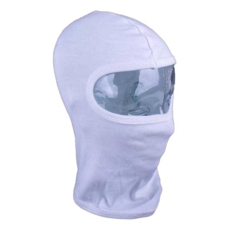 Racequip Cotton Underwear Head Sock Balaclava / Helmet Hood White 420001