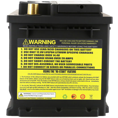 Antigravity Batteries Antigravity H7/Group 94R Lithium Car Battery w/Re-Start AG-H7-40-RS AG-H7-40-RS Photo - Primary