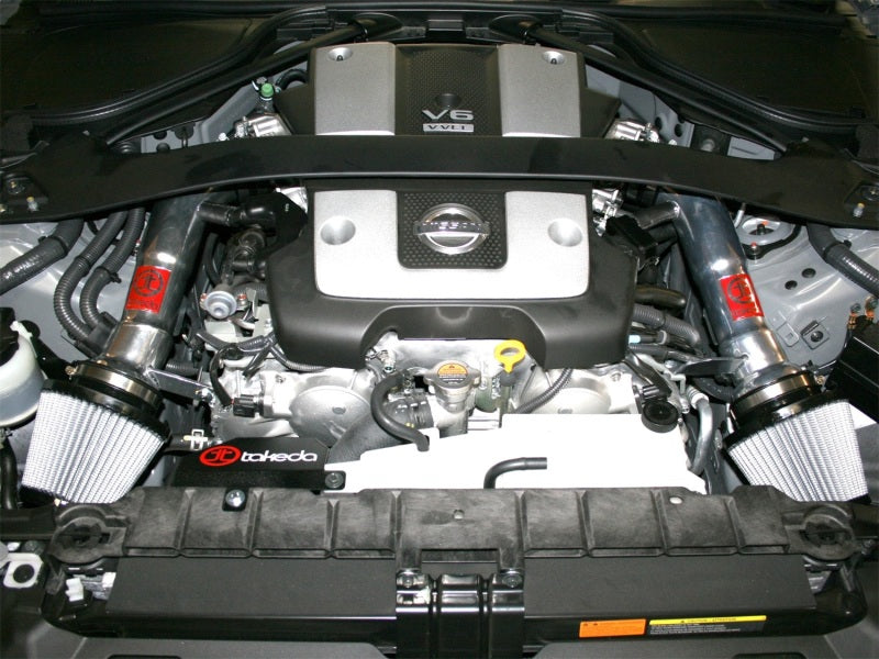 aFe Takeda Stage-2 Pro DRY S Cold Air Intake System: Nissan 370Z 09-14 V6- TR-3009P Photo - Mounted