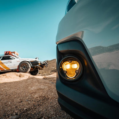 KC HiLiTES FLEX ERA 3 Dual Mode SAE Fog Light - Single Light Master Kit (w/Clear + Yellow Lens) 1284 1284 Photo - lifestyle view