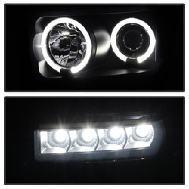 Spyder Ford F250/350 08-10 Projector Headlights LED Halo LED Blk Smke PRO-YD-FS08-HL-BSM 5078490 5078490 Photo - Unmounted