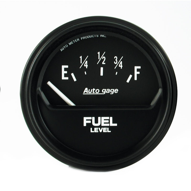 Autometer Gauge, Fuel Level, 2 5/8", 0?E to 90?F, Elec. Black, Autogage 2316 Photo - Primary