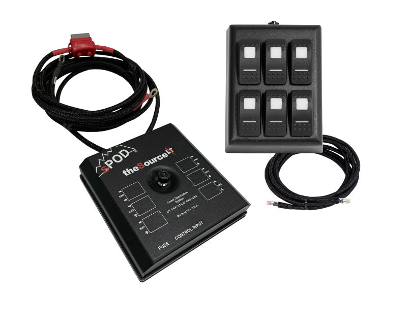SPOD SourceLT on RAM Mount w/ Green LED Switch Panel (36 In Battery Cables) SL-RAM-36-G SL-RAM-36-G Photo - Primary
