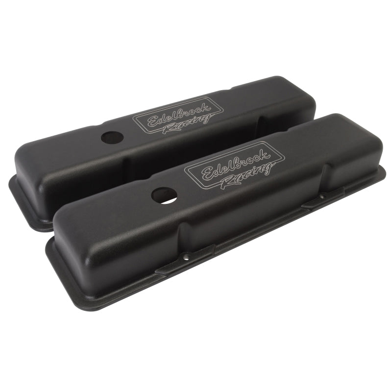 Edelbrock Valve Cover, Victor Series, Chevrolet, 1959-1986 262-400 CID V8, Low 41713 Photo - out of package