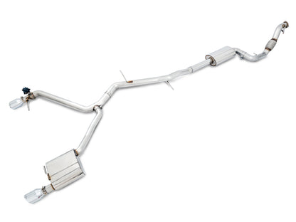AWE Tuning Audi B9 A4 SwitchPath Exhaust Dual Outlet - Chrome Silver Tips (Includes DP and Remote) 3025-32014 3025-32014 Photo - Primary