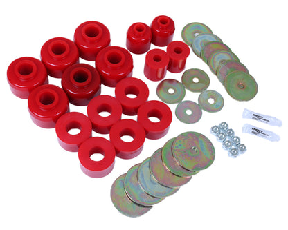 Energy Suspension 03-09 Toyota 4Runner/GX470 / 07-14 FJ Cruiser Red Body Mount Bushing Set 8.4114R 8.4114R Photo - Primary