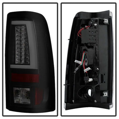 Spyder 03-06  Chevy Silverado (Does Not Fit Stepside) Version 2 LED Tail Lights - Black Smoke 5083272 5083272 Photo - Unmounted