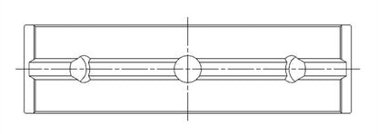 ACL Lexus V8 4.0L 1UZFE .25mm Oversized Performance Main Bearing Set 5M8088H-.25 5M8088H-.25 Technical Drawing