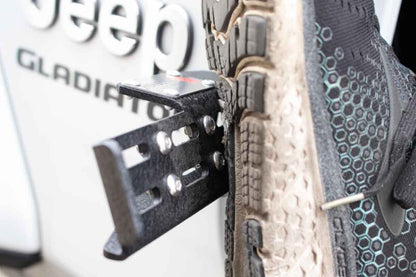 Fishbone Offroad 2007+ Jeep Wrangler/Gladiator Steel - Black Foot Peg Set FB21268 FB21268 Photo - lifestyle view