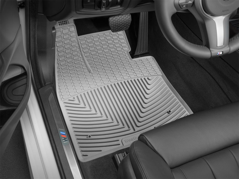 WeatherTech 14-15 BMW X5 Front Rubber Mats - Grey W325GR W325GR Photo - Mounted