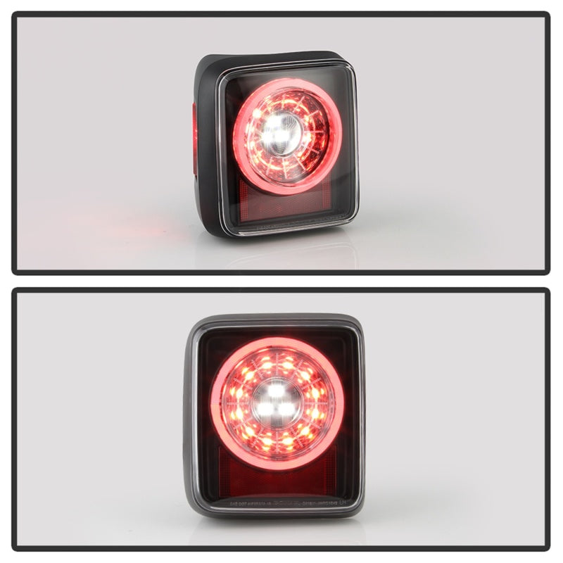 Spyder 19-20 Jeep Wrangler - Full LED Tail Lights - Seq Turn Signal - Black ALT-YD-JW19-SEQ-BK 5086174 5086174 Photo - Unmounted