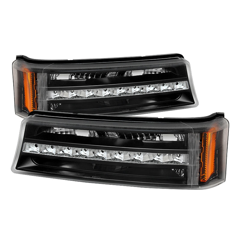 SPYDER Xtune Chevy Silverado 03-06 / Avalanche 02-06 LED Bumper Lights Black CBL-JH-CS03-LED-BK 9027482 9027482 Photo - Primary