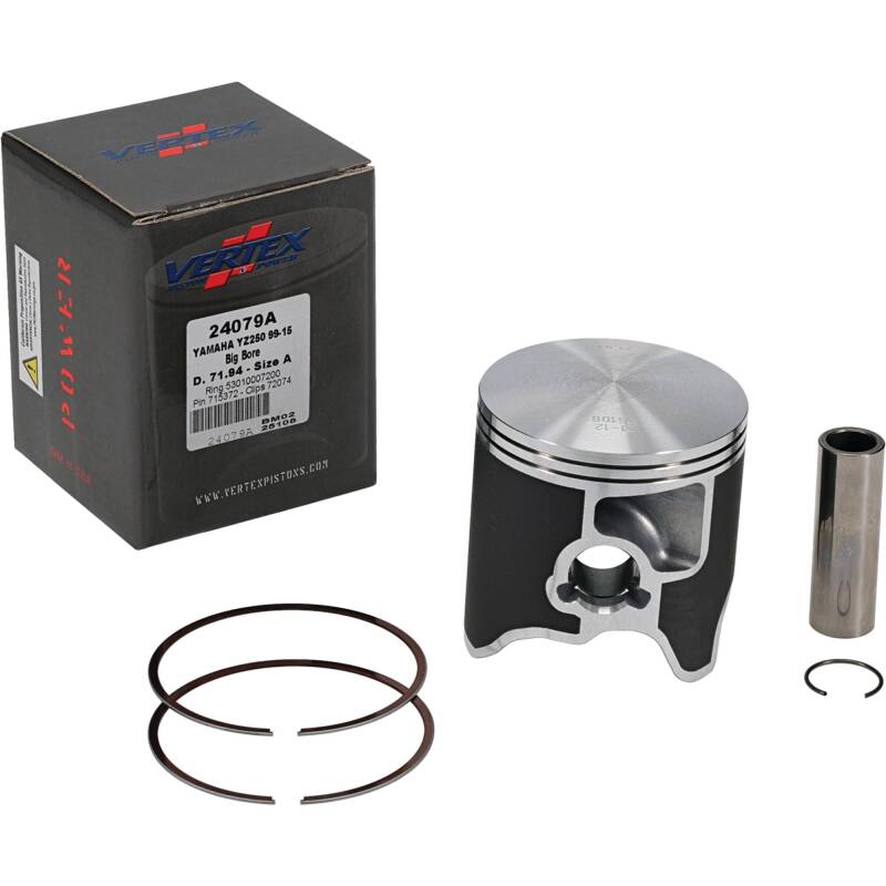Vertex Pistons Vertex Piston 22-23 Fantic Motor XX 250 250cc +5.6mm Cast Big Bore Piston Kit 72mm. 295cc. 24079A 24079A Photo - Primary
