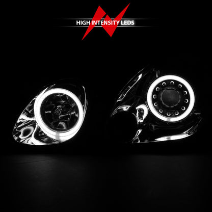 Anzo 1998-2005 Lexus Gs300 Projector Headlights w/ Halo Chrome 121143 Photo - Unmounted