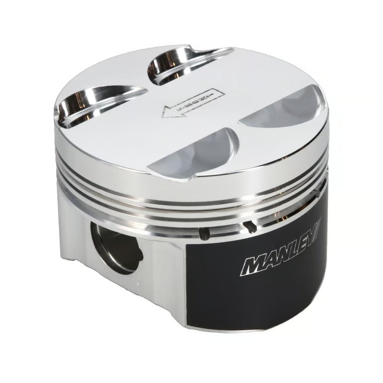 Manley Mitsubishi 4G63/4G63T 86mm (+1mm) 10/10.5:1 CR -2.5cc Flat Top E/D Piston Set w/Rings 606210CE-4