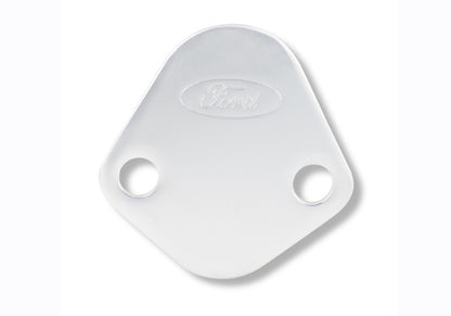 Ford Fuel Pump Block-Off Plate Chrome w/Ford Logo FRD302-290 302-290 Photo - Unmounted