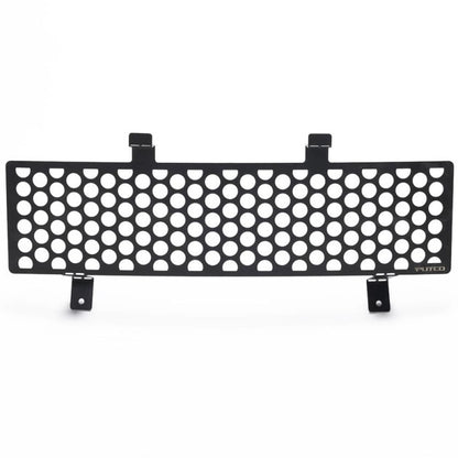 Putco 11-16 Ford SuperDuty - Stainless Steel Black Punch Design Bumper Grille Inserts 88165 88165 Photo - Primary
