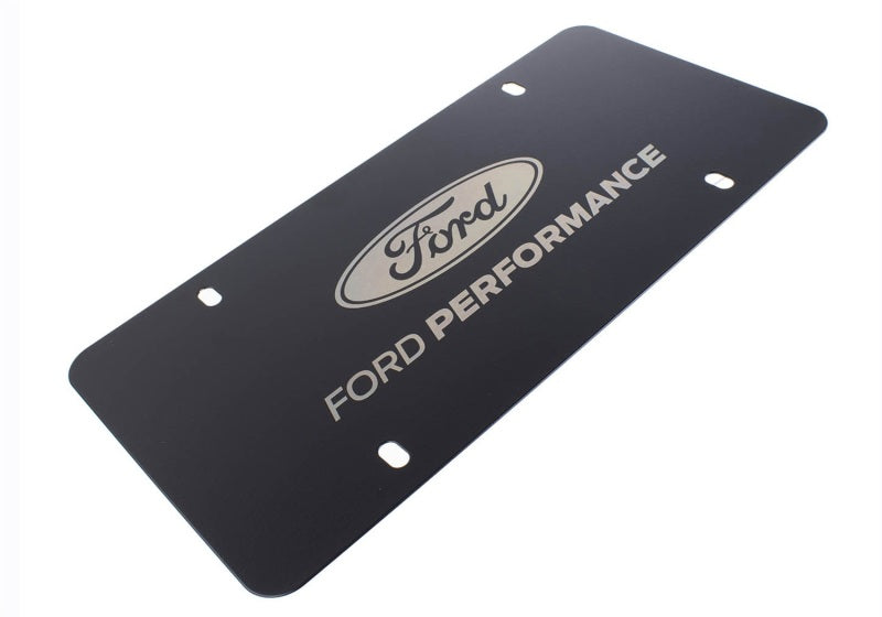 Ford Racing Black Stainless Steel Marque Plate M-1828-LB M-1828-LB Photo - Unmounted