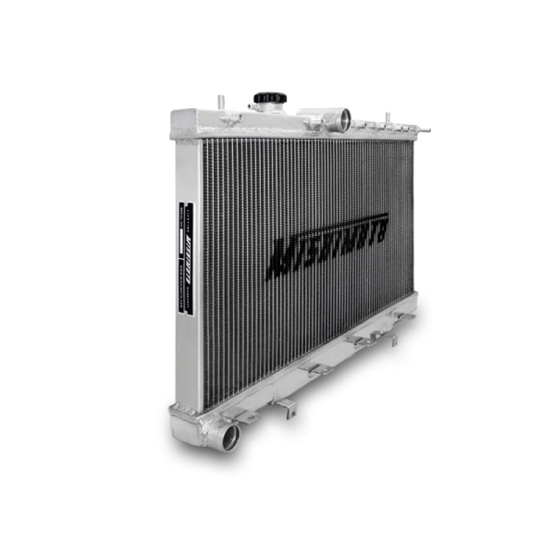 Mishimoto Aluminum Racing Radiator 01-07 Subaru WRX Manual Transmission MMRAD-WRX-01X Photo - Close Up