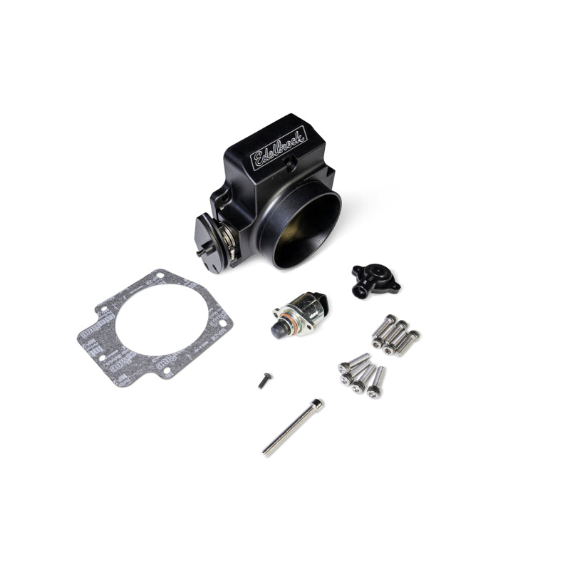 Edelbrock EFI Throttle Body Pro-Flo XT 90mm Black Mat Anodized Finish 39703 39703 Photo - Primary