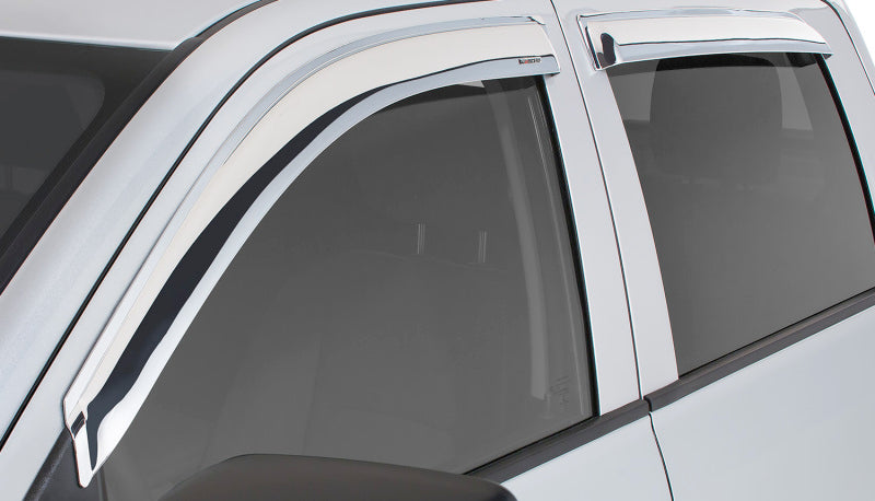 Stampede 2018-2019 Jeep Wrangler(JL) Unlimited Rubicon 4dr Tape-Onz Sidewing Deflector 4pc - Chrome 6015-8 6015-8 Photo - Mounted