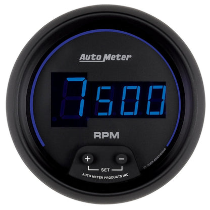 Autometer Gauge,Tach,3 3/8",10k RPM,In-Dash,Digital Black Dial w/ Blue LED 6997 Photo - Primary