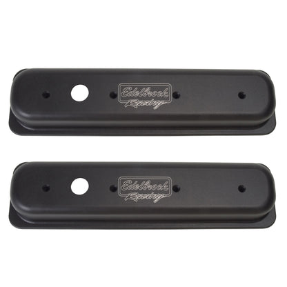 Edelbrock Valve Cover, Victor Series, Chevrolet, 1987-1995 262-400 CID V8, Black 41723 Photo - Primary